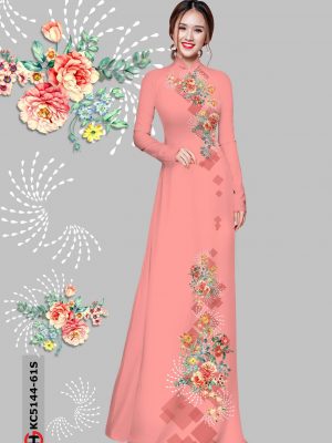 Vải Áo Dài Hoa Cẩm Chướng kiểu mới AD KC5144 20 Vai Ao Dai Hoa Cam Chuong kieu moi AD KC5144