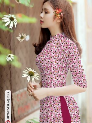 Vải Áo Dài Hoa Cúc Nhí thiết kế 2020 AD GH7602 16 Vai Ao Dai Hoa Cuc Nhi thiet ke 2020 AD