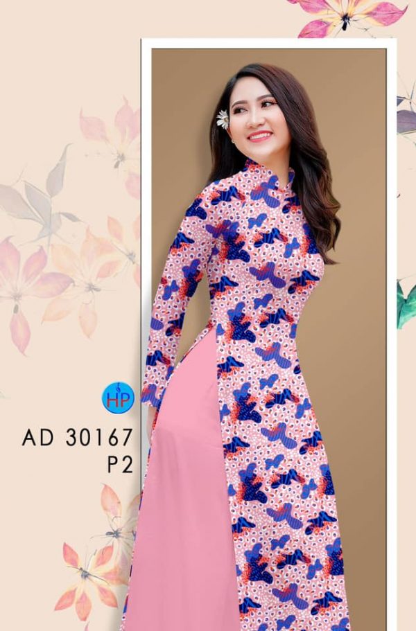 Vai Ao Dai Hoa Deu kieu moi AD 30167