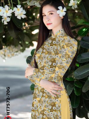 Vải Áo Dài Hoa Đều kiểu mới AD HT7572 17 Vai Ao Dai Hoa Deu kieu moi AD HT7572