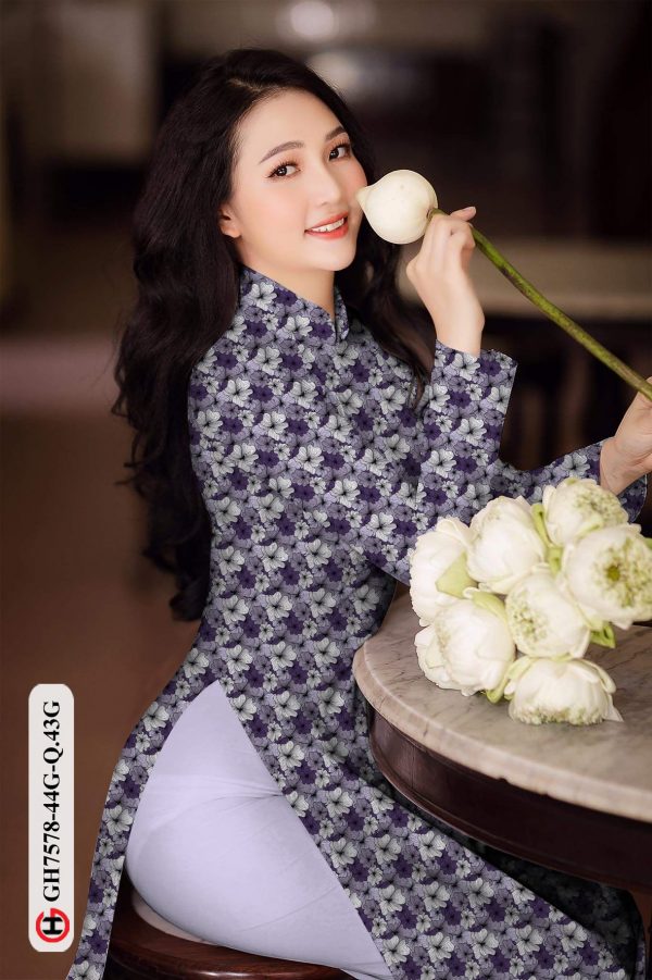 Vai Ao Dai Hoa Deu moi ra AD GH7587