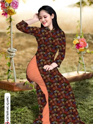 Vải Áo Dài Hoa Đều mới ra AD GH7655 17 Vai Ao Dai Hoa Deu moi ra AD GH7655