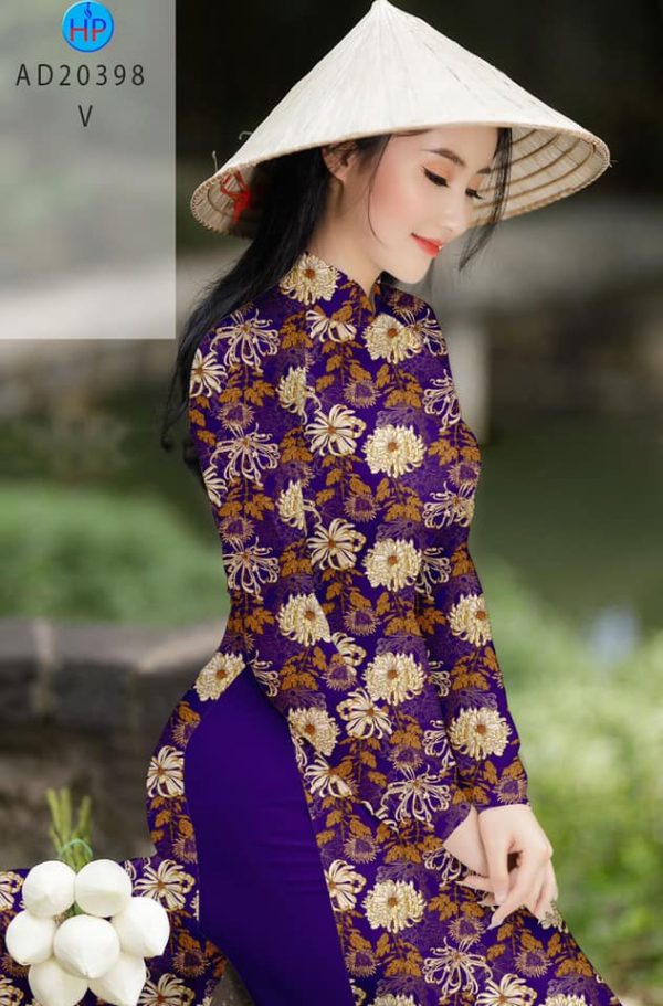 Vai Ao Dai Hoa Deu thiet ke 2020 AD 20398