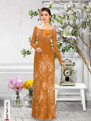 Vải Áo Dài Hoa In 3D mới ra AD HT7647 16 Vai Ao Dai Hoa In 3D moi ra AD HT7647