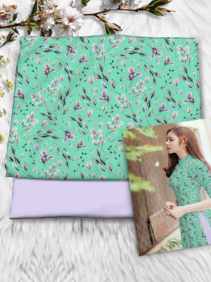 Vải Áo Dài Hoa Nhí kiểu mới AD KC7640 18 Vai Ao Dai Hoa Nhi kieu moi AD KC7640