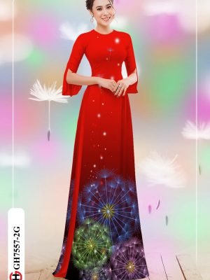 Vải áo dài hoa bồ công anh mới ra AD GH7557 16 Vai ao dai hoa bo cong anh moi ra AD