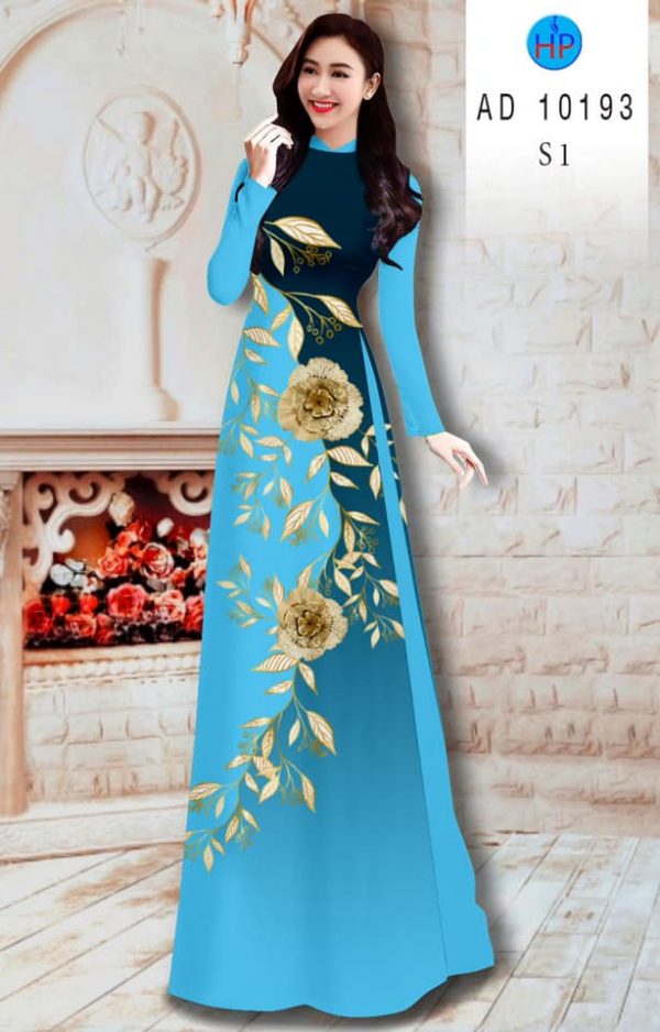 Vai ao dai hoa hong thiet ke 2020 AD 10193