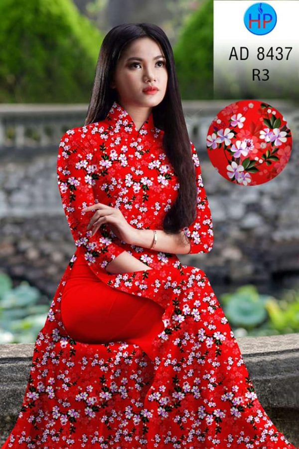 Vai ao dai hoa nhi kieu moi AD 8437