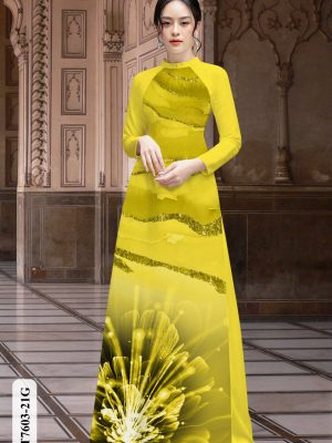 Vải Áo Dài Hoa In 3D thiết kế 2020 AD HT7603 24 vai ao dai hoa 3d rat re phong cach 1374240