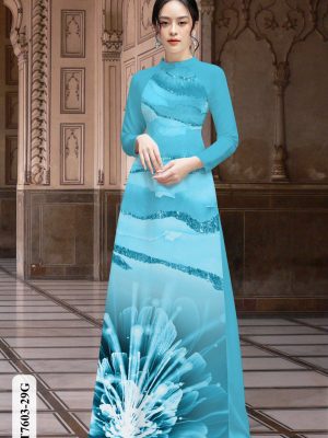 Vải Áo Dài Hoa In 3D thiết kế 2020 AD HT7603 22 vai ao dai hoa 3d truyen thong da dang 177453