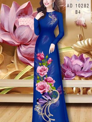 Vải Áo Dài Hoa Hồng kiểu mới AD 10282 29 1606793355 80 Vai Ao Dai Hoa Hong kieu moi AD 10282