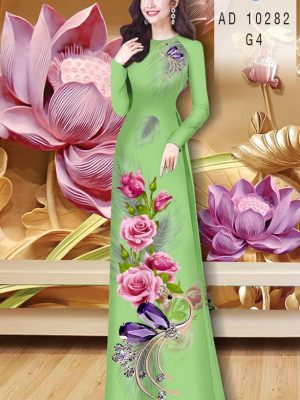 Vải Áo Dài Hoa Hồng kiểu mới AD 10282 27 1606793355 815 Vai Ao Dai Hoa Hong kieu moi AD 10282