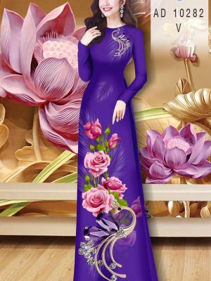 Vải Áo Dài Hoa Hồng kiểu mới AD 10282 30 1606793356 414 Vai Ao Dai Hoa Hong kieu moi AD 10282