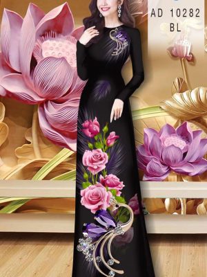 Vải Áo Dài Hoa Hồng kiểu mới AD 10282 31 1606793356 90 Vai Ao Dai Hoa Hong kieu moi AD 10282