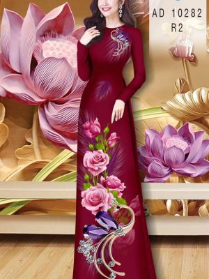 Vải Áo Dài Hoa Hồng kiểu mới AD 10282 36 1606793357 827 Vai Ao Dai Hoa Hong kieu moi AD 10282