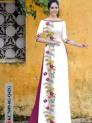 Vải Áo Dài Hoa In 3D thiết kế 2020 AD KC7689 18 1606794430 197 Vai Ao Dai Hoa In 3D thiet ke 2020 AD