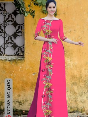 Vải Áo Dài Hoa In 3D thiết kế 2020 AD KC7689 20 1606794431 832 Vai Ao Dai Hoa In 3D thiet ke 2020 AD