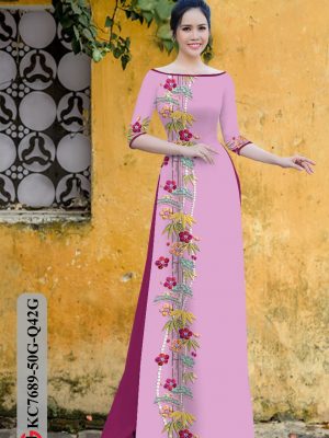 Vải Áo Dài Hoa In 3D thiết kế 2020 AD KC7689 28 1606794433 26 Vai Ao Dai Hoa In 3D thiet ke 2020 AD