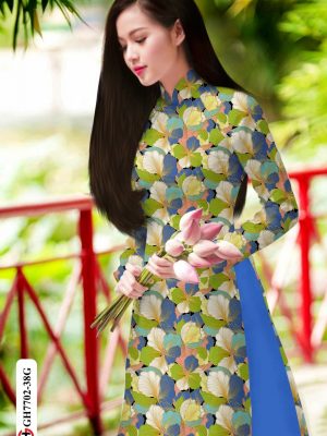Vải Áo Dài Hoa Đều kiểu mới AD GH7702 27 1606879657 80 Vai Ao Dai Hoa Deu kieu moi AD GH7702