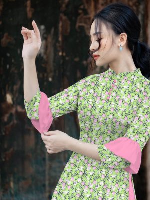 Vải Áo Dài Hoa Nhí kiểu mới AD KC7692 33 1606881126 331 Vai Ao Dai Hoa Nhi kieu moi AD KC7692