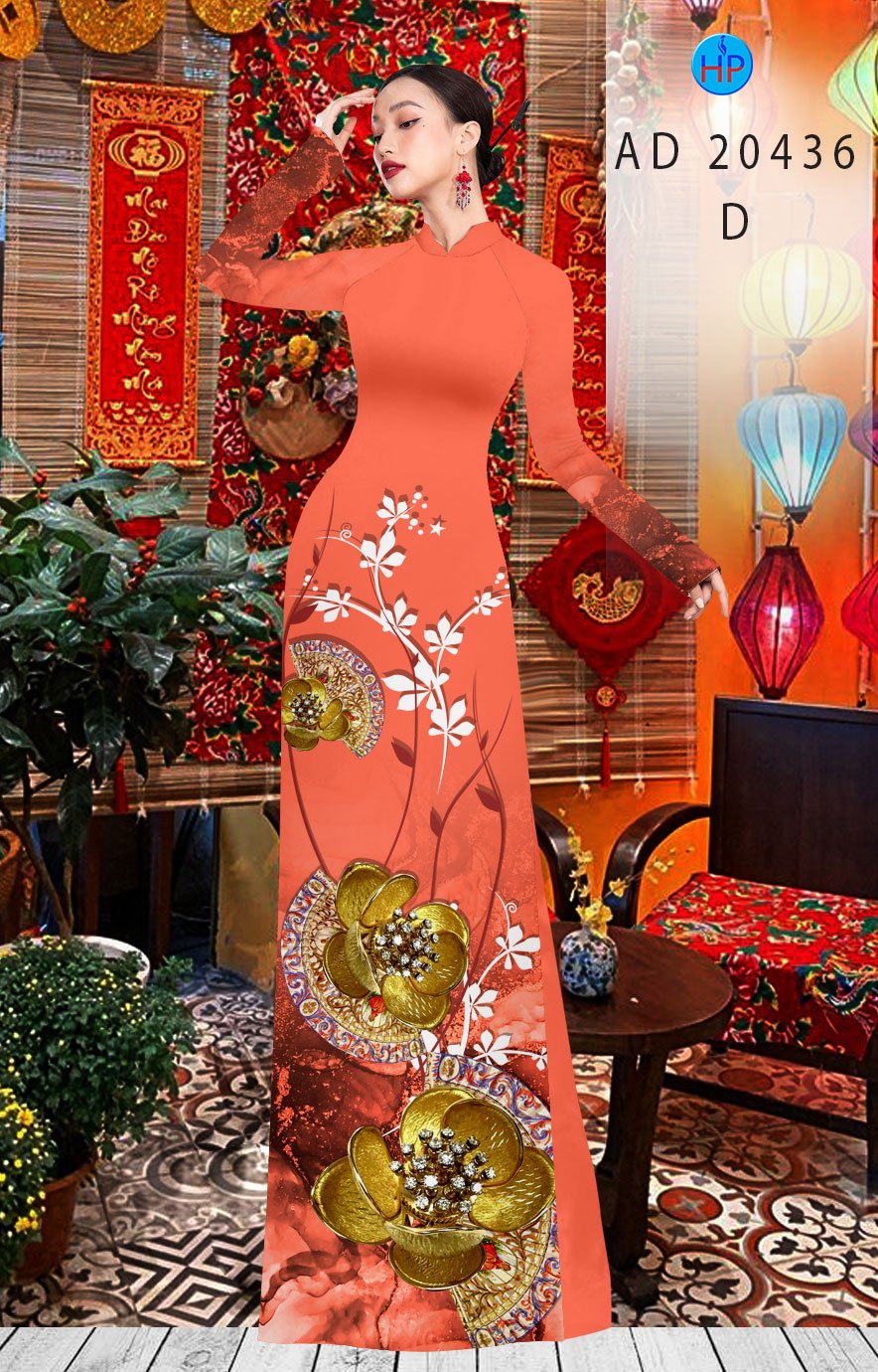 Vải Áo Dài Tết Năm Mới thiết kế 2020 AD 20436 43 Vải Áo Dài Tết Năm Mới thiết kế 2020 AD 20436