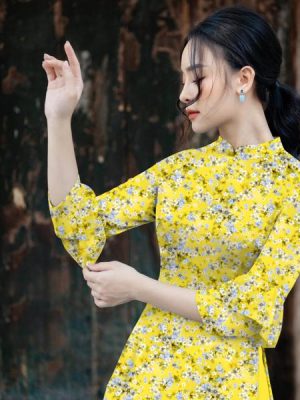 Vải Áo Dài Hoa Nhí thiết kế 2020 AD KC7716 26 1607158051 394 Vai Ao Dai Hoa Nhi thiet ke 2020 AD KC7716