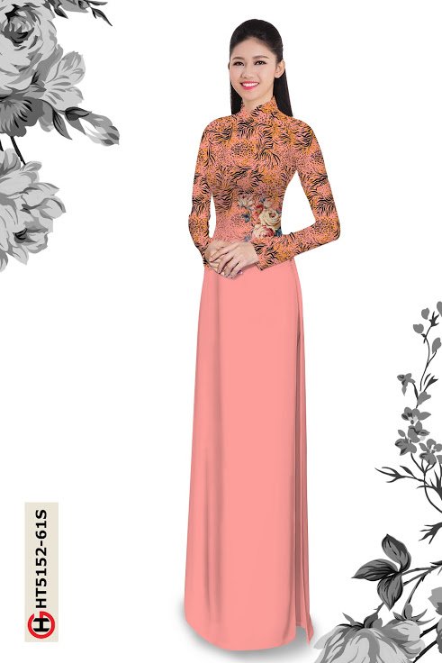 Vải Áo Dài Hoa In 3D mới ra AD HT5152 43 Vải Áo Dài Hoa In 3D mới ra AD HT5152