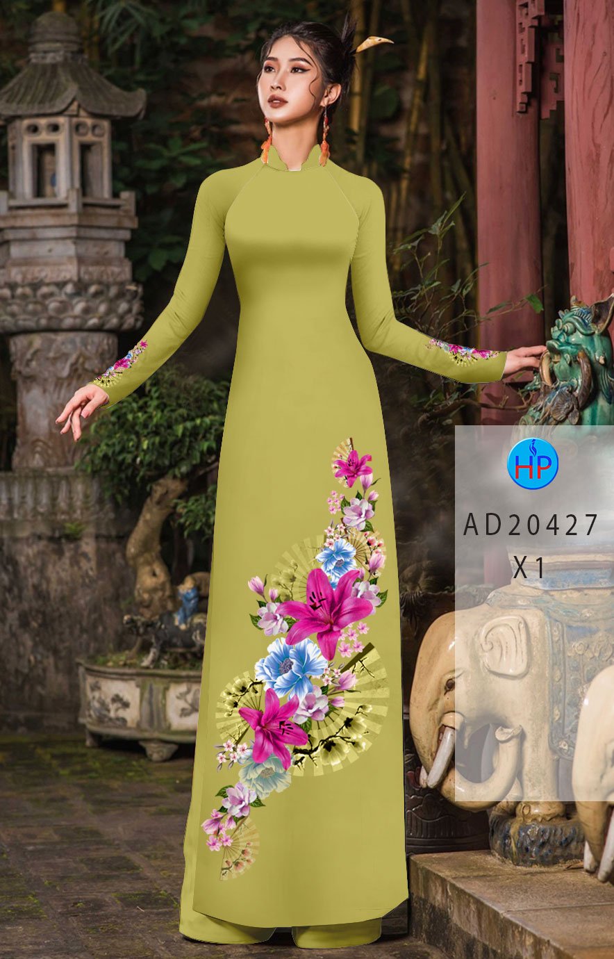 Vải Áo Dài Hoa Ly mới ra AD 20427 37 Vải Áo Dài Hoa Ly mới ra AD 20427