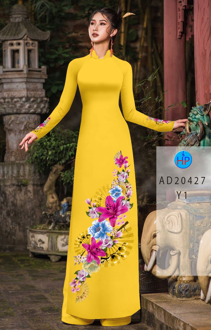 Vải Áo Dài Hoa Ly mới ra AD 20427 39 Vải Áo Dài Hoa Ly mới ra AD 20427