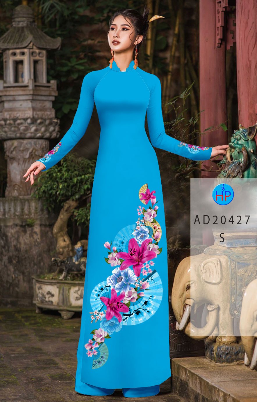 Vải Áo Dài Hoa Ly mới ra AD 20427 44 Vải Áo Dài Hoa Ly mới ra AD 20427