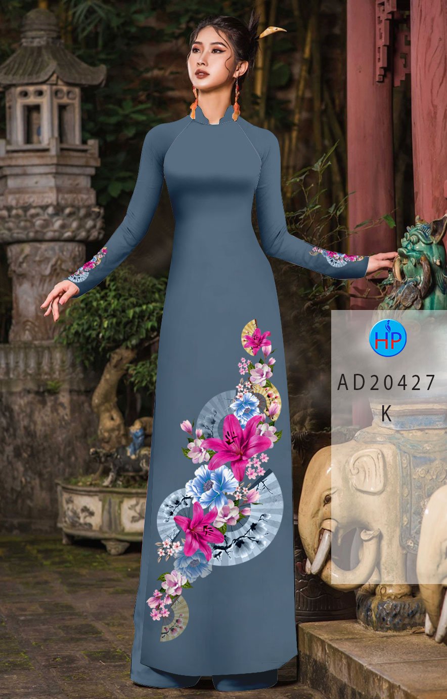 Vải Áo Dài Hoa Ly mới ra AD 20427 52 Vải Áo Dài Hoa Ly mới ra AD 20427