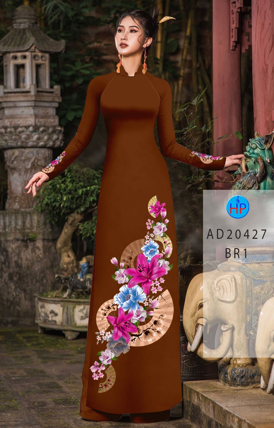 Vải Áo Dài Hoa Ly mới ra AD 20427 51 Vải Áo Dài Hoa Ly mới ra AD 20427