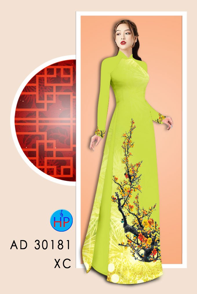 Vải Áo Dài Mai Vàng Đón Tết thiết kế 2020 AD 30181 38 Vải Áo Dài Mai Vàng Đón Tết thiết kế 2020 AD 30181
