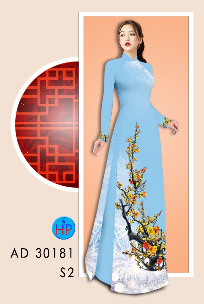 Vải Áo Dài Mai Vàng Đón Tết thiết kế 2020 AD 30181 44 Vải Áo Dài Mai Vàng Đón Tết thiết kế 2020 AD 30181