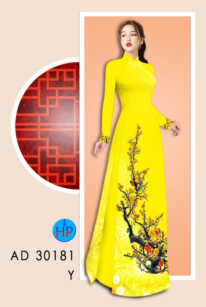 Vải Áo Dài Mai Vàng Đón Tết thiết kế 2020 AD 30181 52 Vải Áo Dài Mai Vàng Đón Tết thiết kế 2020 AD 30181