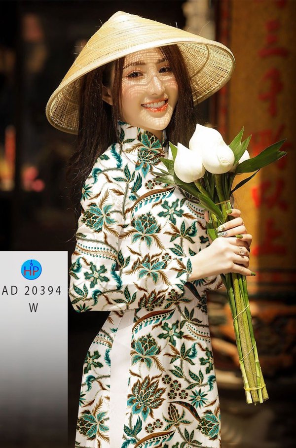 Vải Áo Dài Hoa Đều thiết kế 2020 AD 20394 40 Vải Áo Dài Hoa Đều thiết kế 2020 AD 20394