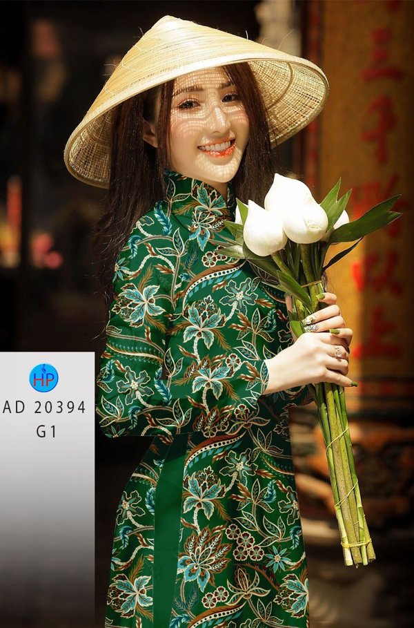 Vải Áo Dài Hoa Đều thiết kế 2020 AD 20394 50 Vải Áo Dài Hoa Đều thiết kế 2020 AD 20394