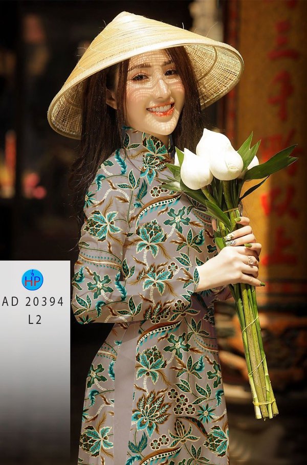 Vải Áo Dài Hoa Đều thiết kế 2020 AD 20394 53 Vải Áo Dài Hoa Đều thiết kế 2020 AD 20394