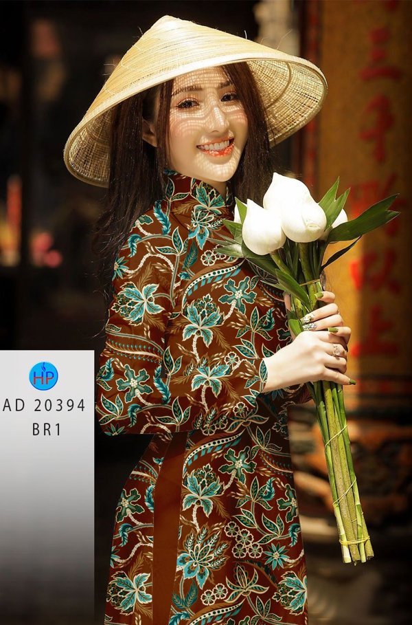 Vải Áo Dài Hoa Đều thiết kế 2020 AD 20394 52 Vải Áo Dài Hoa Đều thiết kế 2020 AD 20394