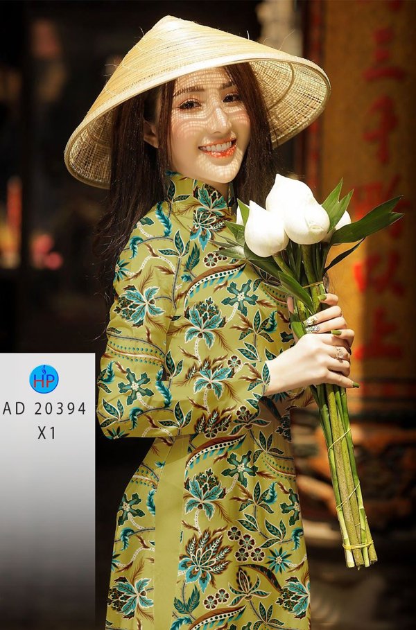 Vải Áo Dài Hoa Đều thiết kế 2020 AD 20394 54 Vải Áo Dài Hoa Đều thiết kế 2020 AD 20394