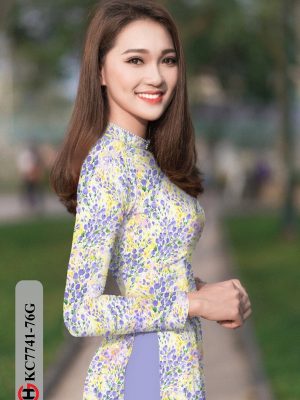 Vải Áo Dài Hoa Nhí kiểu mới AD KC7741 19 1607485514 112 Vai Ao Dai Hoa Nhi kieu moi AD KC7741