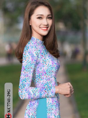 Vải Áo Dài Hoa Nhí kiểu mới AD KC7741 28 1607485516 739 Vai Ao Dai Hoa Nhi kieu moi AD KC7741