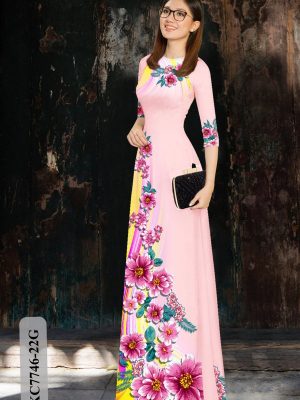 Vải Áo Dài Hoa In 3D thiết kế 2020 AD KC7746 22 1607578904 78 Vai Ao Dai Hoa In 3D thiet ke 2020 AD