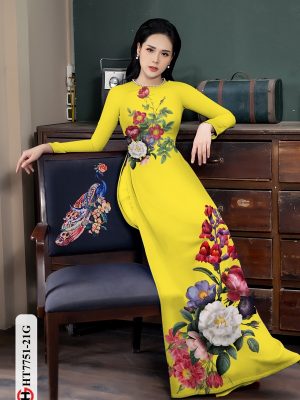 Vải Áo Dài Hoa In 3D thiết kế 2020 AD HT7751 15 1607657666 534 Vai Ao Dai Hoa In 3D thiet ke 2020 AD