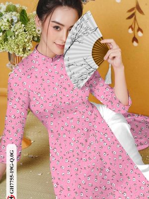 Vải Áo Dài Hoa Nhí kiểu mới AD GH7755 22 1607657972 352 Vai Ao Dai Hoa Nhi kieu moi AD GH7755