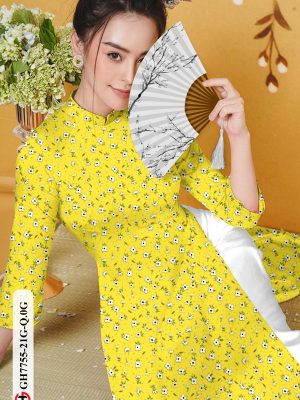 Vải Áo Dài Hoa Nhí kiểu mới AD GH7755 21 1607657972 603 Vai Ao Dai Hoa Nhi kieu moi AD GH7755