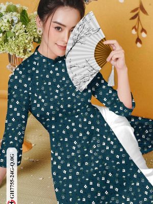 Vải Áo Dài Hoa Nhí kiểu mới AD GH7755 20 1607657972 876 Vai Ao Dai Hoa Nhi kieu moi AD GH7755