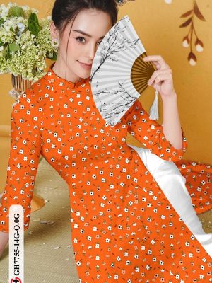 Vải Áo Dài Hoa Nhí kiểu mới AD GH7755 23 1607657973 487 Vai Ao Dai Hoa Nhi kieu moi AD GH7755