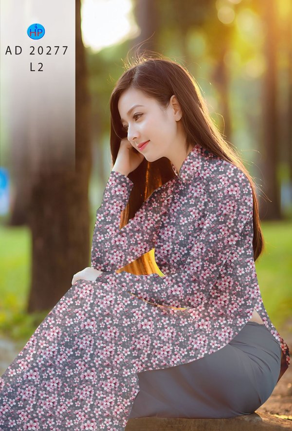 Vải Áo Dài Hoa Nhí kiểu mới AD 20277 38 Vải Áo Dài Hoa Nhí kiểu mới AD 20277