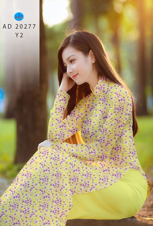 Vải Áo Dài Hoa Nhí kiểu mới AD 20277 42 Vải Áo Dài Hoa Nhí kiểu mới AD 20277